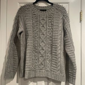 Banana Republic Gray Alpaca Wool Blend Sweater Sz M
